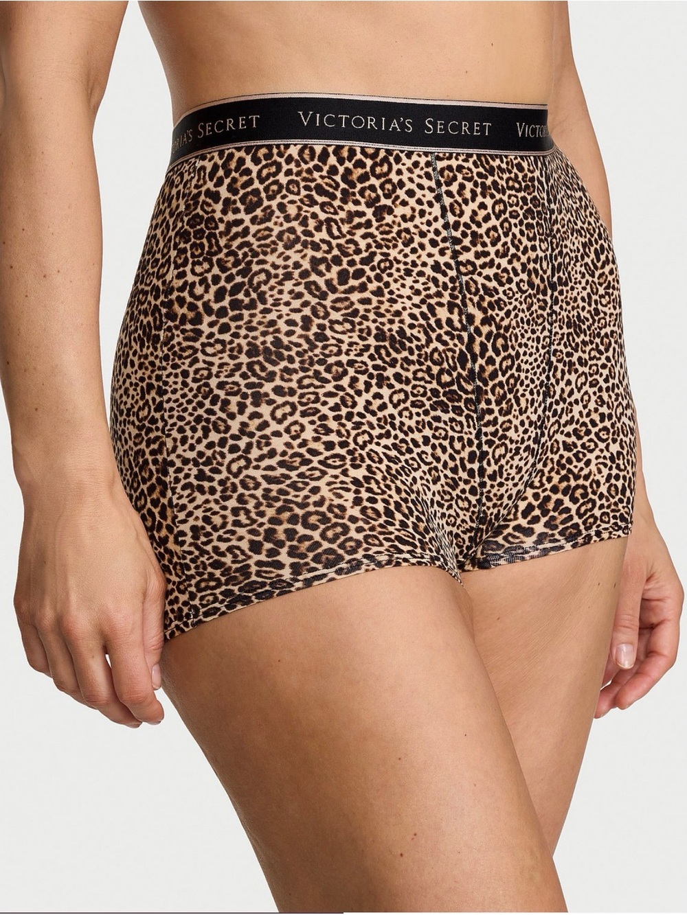NWT Victoria's Secret Leopard Print High-Waist Boy Shorts
